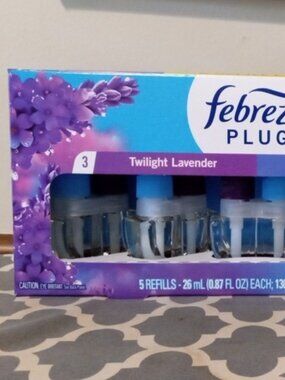 Febreze Plug Air Freshener, Twilight Lavender + Linen & Sky, 5 refills, 4.35 fl.